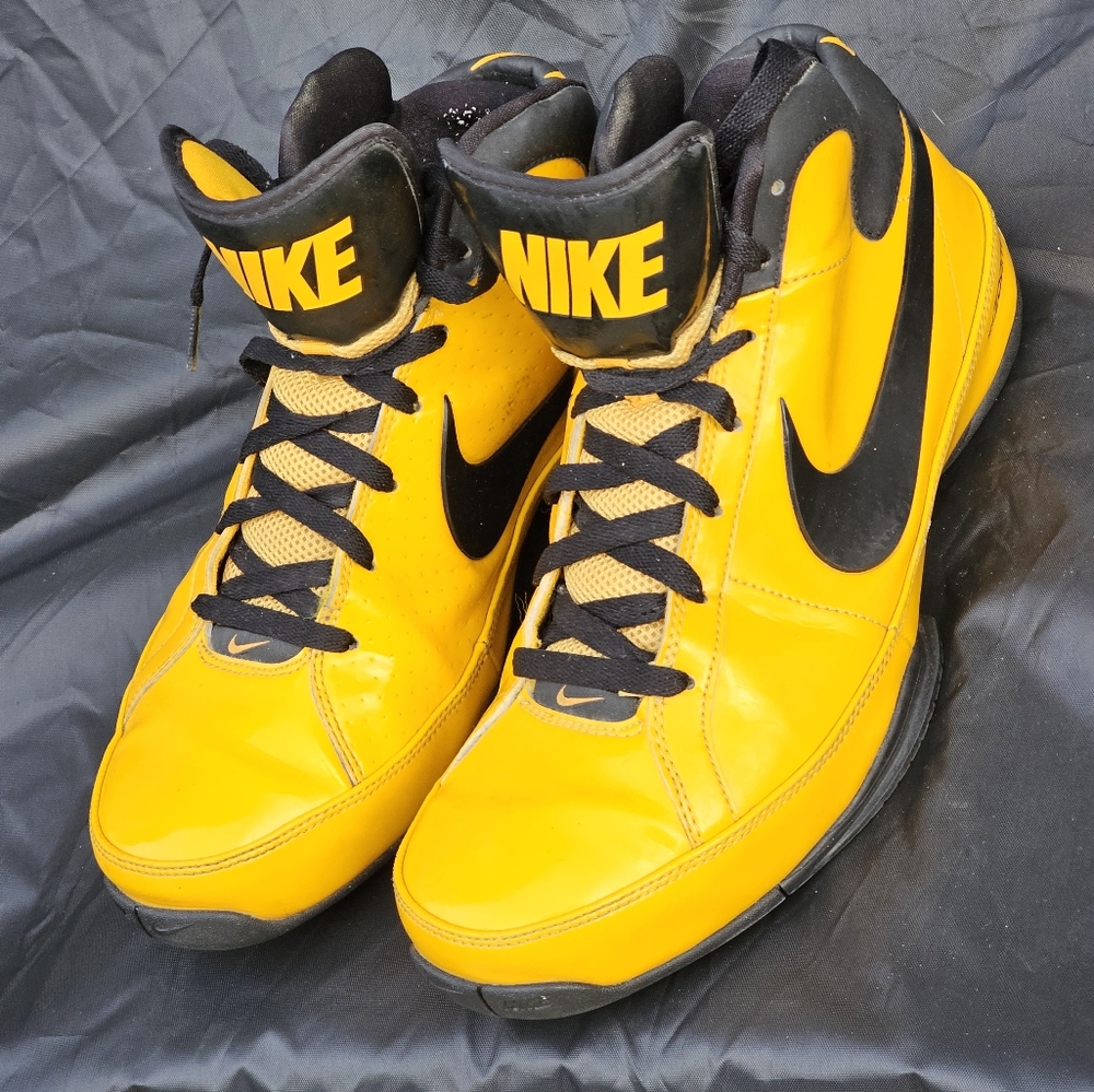 Nike Air Zoom Hustle Del Sole Yellow Black  Shoes Size 11 Mid 375507-701